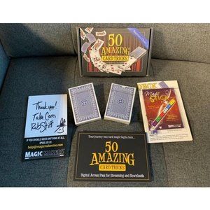 50 Amazing Card Tricks Kit for All Ages With Trick Decks Included